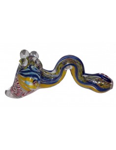 COLOURE GLASS HAMMER PIPE 4"